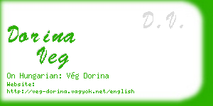dorina veg business card