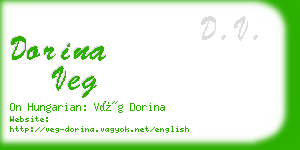 dorina veg business card